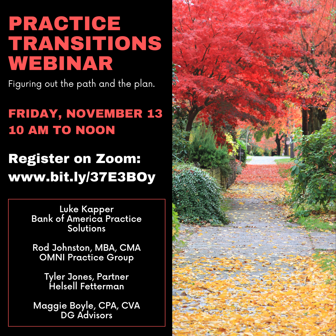 Practice Transitions Webinar OMNI Practice Group